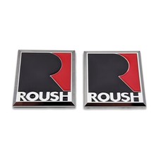 2x Chrome Metal Roush Emblem 3d Performance Bagde Sport Sticker Turbo Decal6cm
