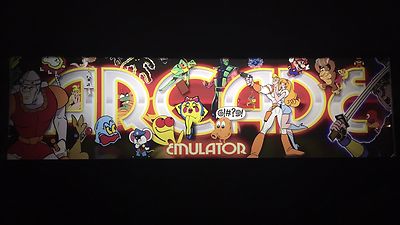 Mame Arcade Marquee Classics Multicade Emulator Translight Header Sign Backlit