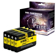 4PK Yellow 950XL Ink Cartridge replace for HP 951XL OfficeJet 8625 8630 8660