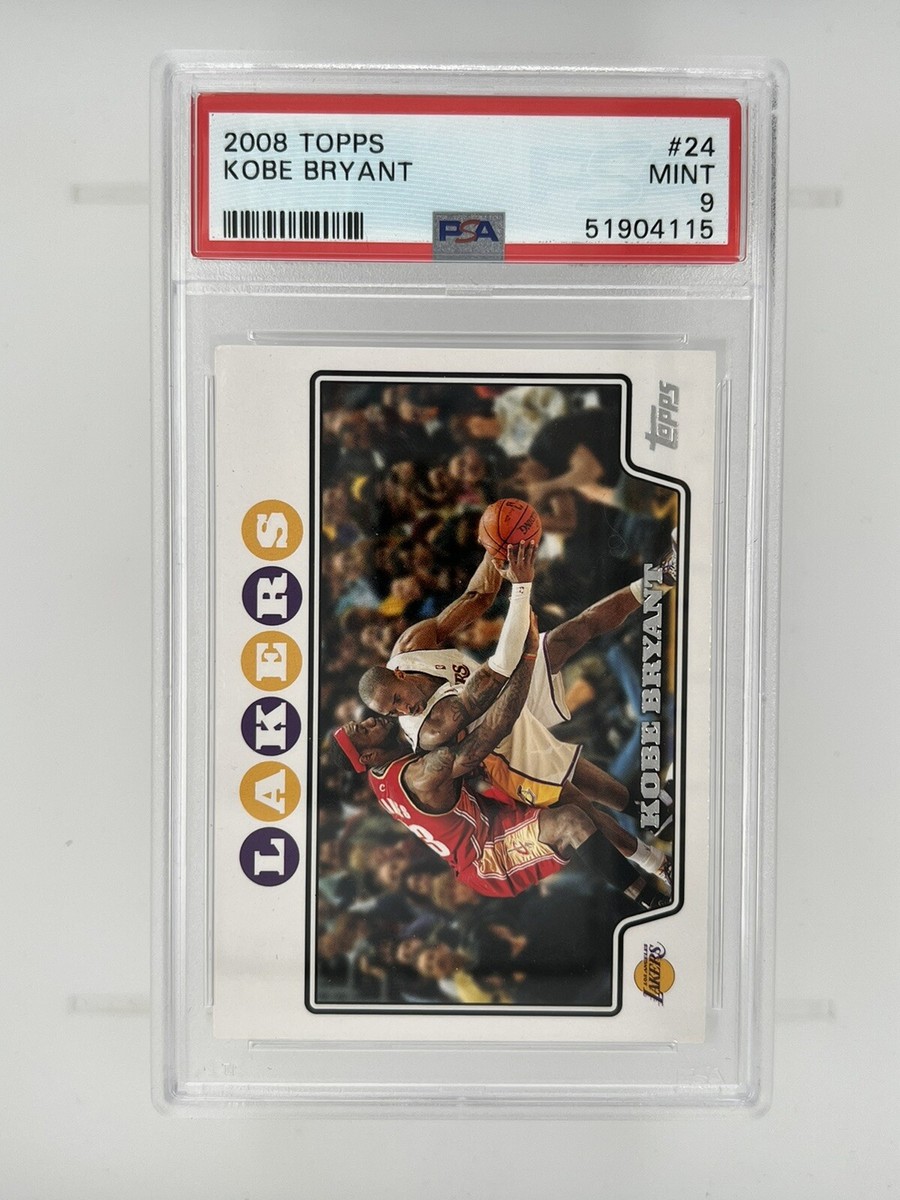 2008 Topps Kobe Bryant #24 (featuring LeBron James) PSA 9 MINT | eBay