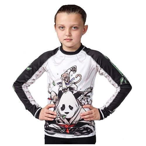 Tatami Fightwear Kids Gentle Panda Rashguard - White/Black | eBay