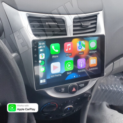 For 2012-2017 Hyundai Accent Apple CarPlay Car Radio Android 12.0 GPS ...