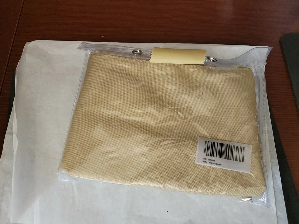 Hearth & Garden Patio, Umbrella Cover, Taupe SF40238 - Image 2 of 2