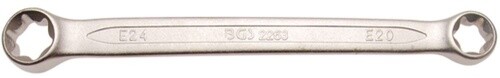 Bgs Doppel-RingschlüSsel Mit E-Profil-RingköPfen | Sw E20 X E24-image