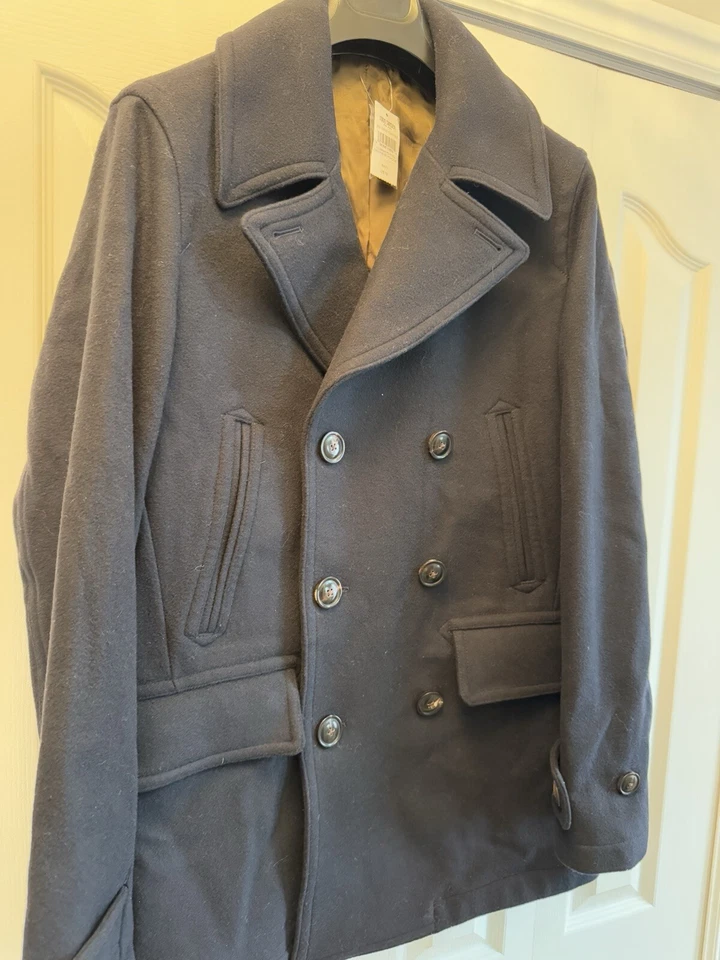Todd Snyder New Italian Wool Cashmere Peacoat Dark Navy. NWT Sz Medium Coat - Image 2 of 4