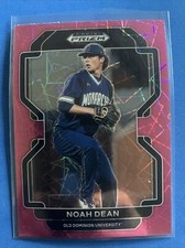 NOAH DEAN 2022 PANINI PRIZM DRAFT PICKS PINK VELOCITY PARALLEL #PDP159 RED SOX
