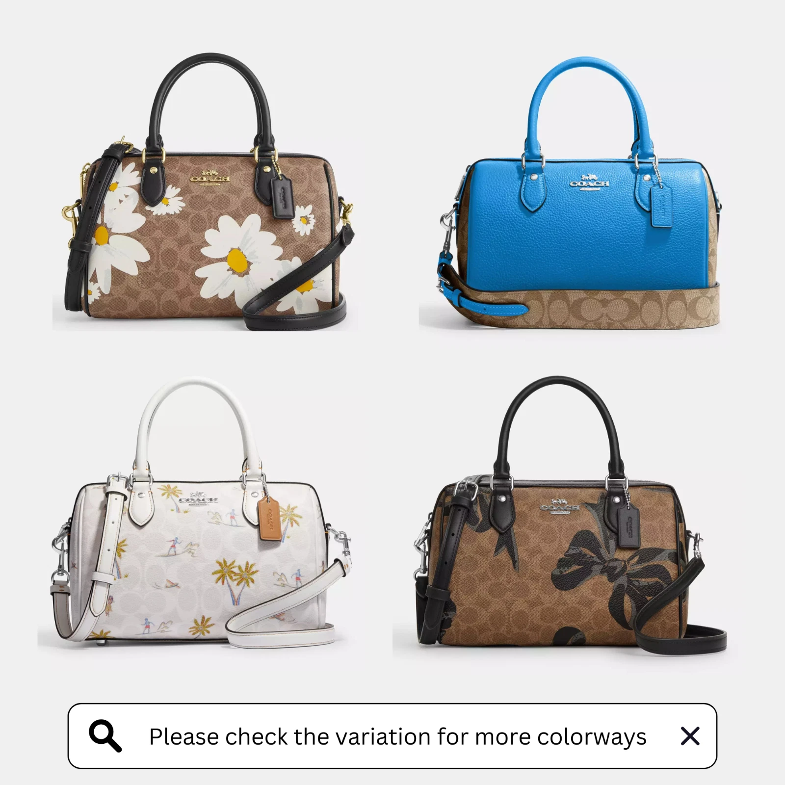 Borsa a tracolla Coach donna Rowan