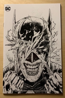 Download Batman Who Laughs #1 Unknown Comics B/W Sketch Variant Jock Snyder | eBay