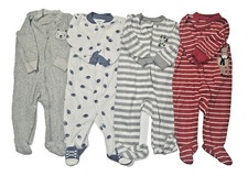 Carter s Baby Boy Pajama Lot - 4 Footed Sleepers, Size 6 Months