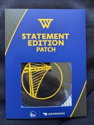 Golden State Warriors STATEMENT EDITION PATCH Giveaway SGA 4/2/2026 GSW Iron-On