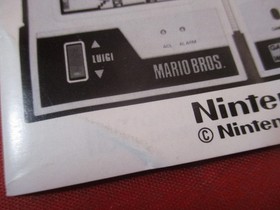 Mario Bros. (MW-56) Nintendo Game & Watch Instruction Manual Booklet ONLY #K