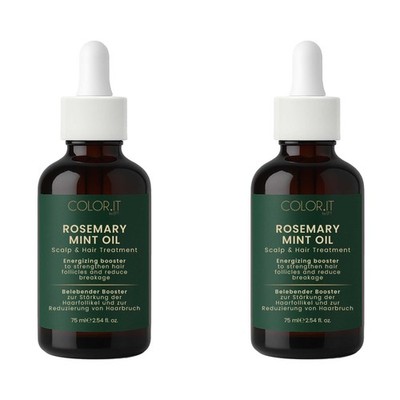 COLOR.IT Rosemary Mint Haaröl, (2er Pack) je 75ml - Natürlich & Vegan