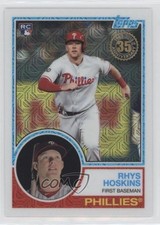 2018 Topps Silver Pack 1983 Topps Design Chrome Series 1 Rhys Hoskins #35 w8t