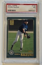 2001 Topps - Ichiro Suzuki #726 Rookie (RC) PSA 7