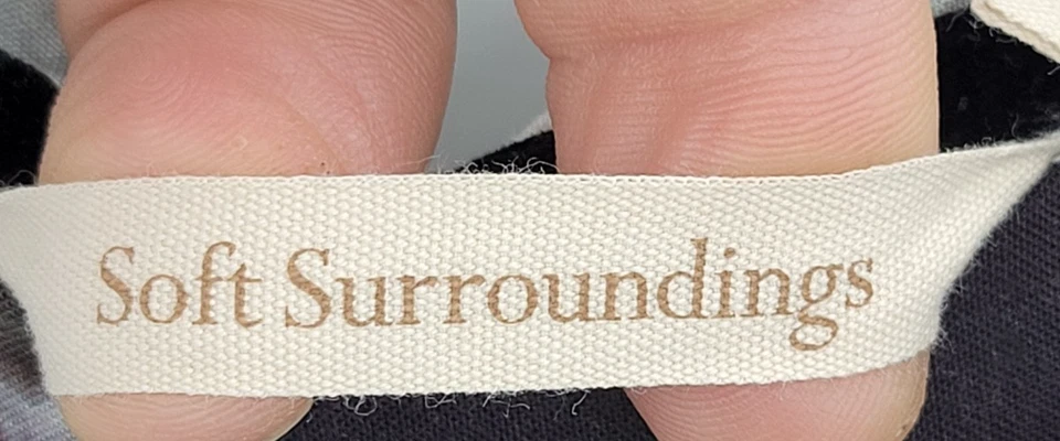 Blusa Artística Soft Surroundings Top Mujer Plus 2X Acuarela Floral Manga Larga Foto 3 de 4