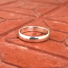 Handmade 925 Sterling Silver Band Ring: Minimalist Boho Style Ring All Size