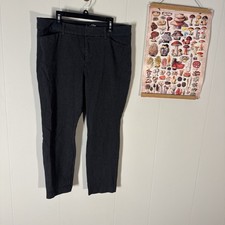 Old Navy High-Rise Pixie Skinny Pants Secret Smooth Pockets Dark Gray Size 14