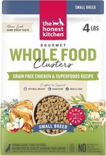 Whole Food Clusters Small Breed Grain Free Chicken Dry Dog Food 4 lb Bag 9.48 per gallon