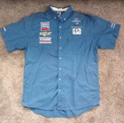 Vintage DELCO REMY Race Crew Uniform button down Shirt 1990s size XL, Rare.