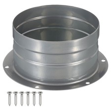 4" Duct Connector Flange Metal Straight Pipe Exhaust Duct Mounting Plate Screws