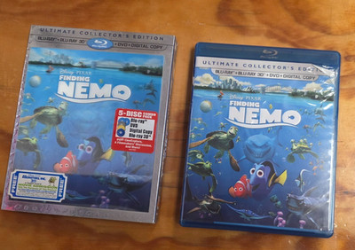 Finding Nemo 2003 Blu-ray + Blu-ray 3D + DVD Disney Pixar, Albert Brooks