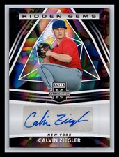Calvin Ziegler Mets 2022 Panini Elite Extra #HG-CZ Hidden Gems Signatures