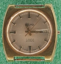 Lot W927 Mens Jules Racine 17J Automatic Auto Movement Vintage Watch Parts