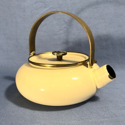 Vintage Copco Enameled Metal Tea Lettle