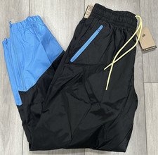 Nike Windrunner Woven Lined Pants Black Blue DX0653-010 Mens Size Large RETRO