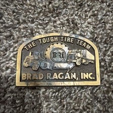1980s Brad Ragan Semi Tractor Loader Belt Buckle