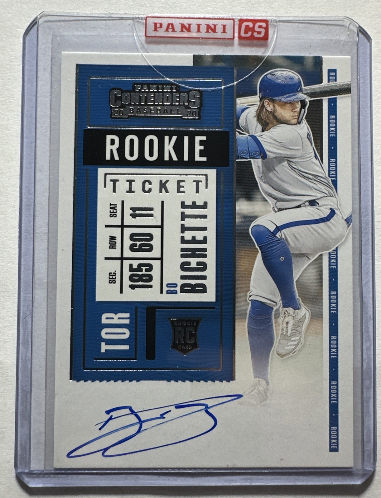 2020 Panini Contenders - Rookie Ticket Bo Bichette #110 (AU, RC)