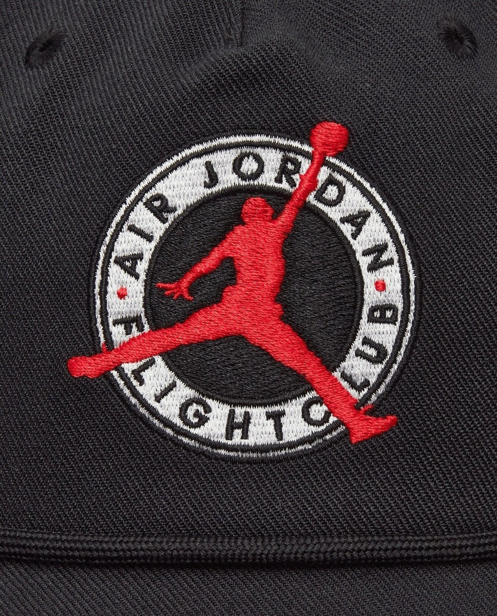 Jordan Flight Club Pro Unstructured Flat-Bill Hat IF3499-010 *NEW