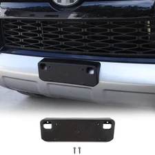 Front License Plate Mount Bracket Holder fit for Toyota 4Runner 2010+ Black ABS