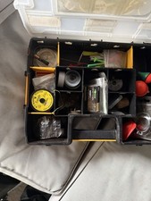 Carp Fishing Tackle Box With Assorted Tackle