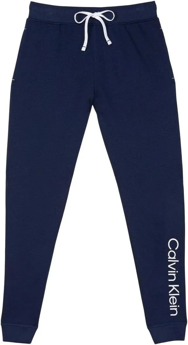 Calvin Klein Women’s 2 Pack French Terry Iconic CK Logo Joggers  Blue/Gray   S