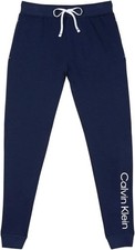 Calvin Klein Women  s 2 Pack French Terry Iconic CK Logo Joggers Blue/Gray  S