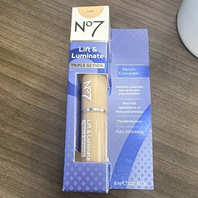 No7 Lift & Luminate Triple Action Serum Concealer Light Full Coverage 8ml