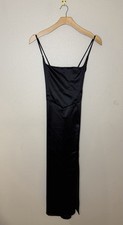 Windsor Formal Black Cowl Neck Long Dress Size Med NWT Prom Homecoming