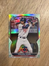 Edouard Julien 2023 1st Bowman Chrome Prospects #BCP-82 Lunar Glow Refractor