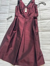 Ann Taylor dress, new with tags, size 4 midi cocktail dress maroon ombre color