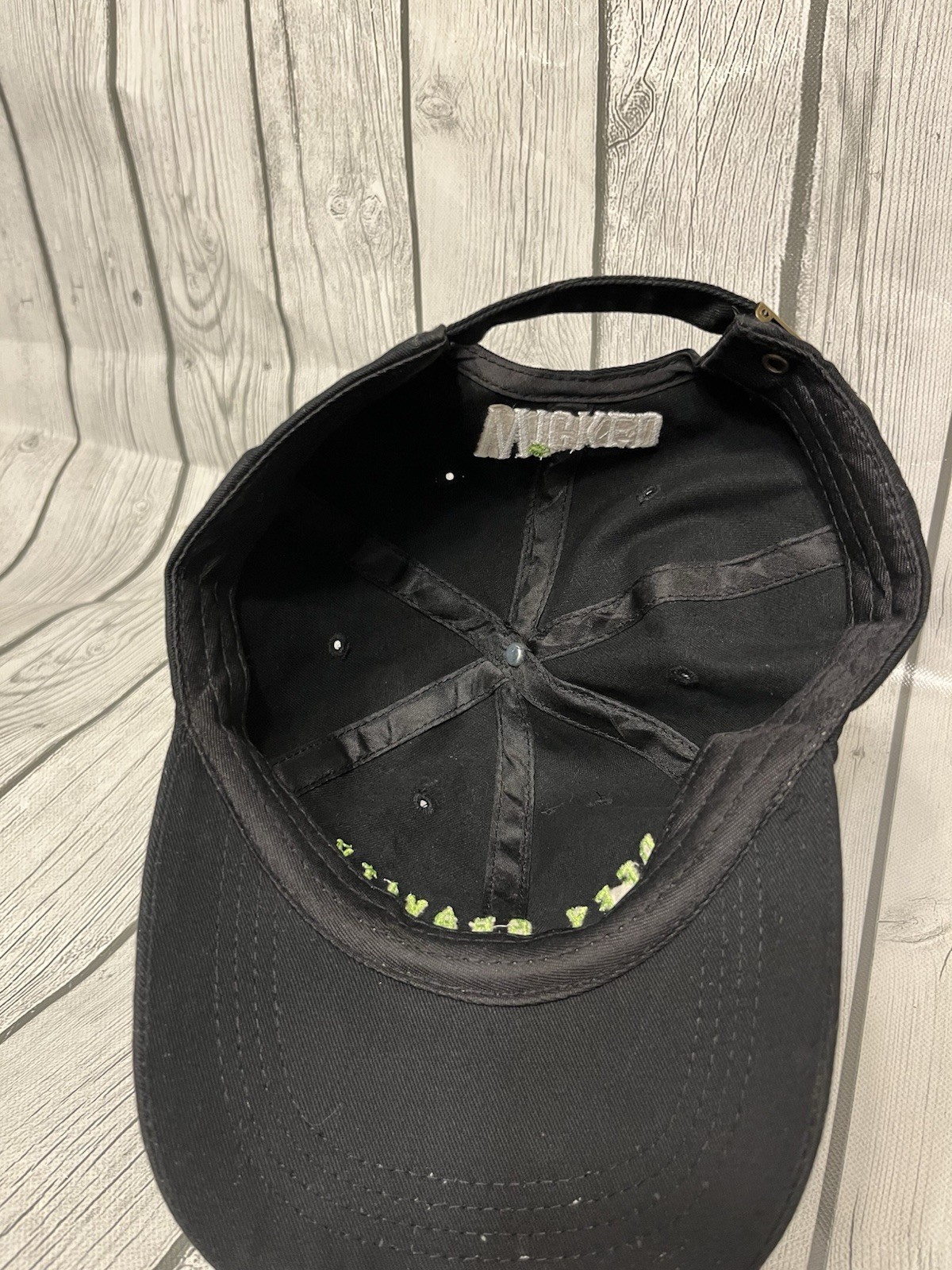 Defy Gravity Wicked Slideback Hat Solid Black One… - image 6