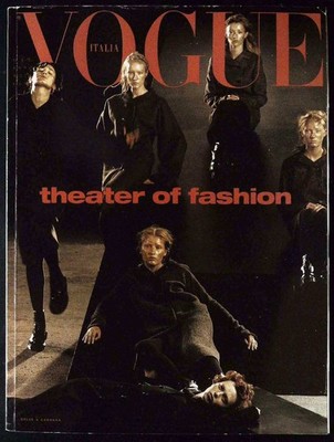 VOGUE Italia October 1998 THEATRE OF FASHION by STEVEN MEISEL Karen Elson @ EX+