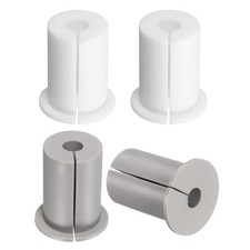 4 Pcs 1" Wall Grommet Cable Routing Kit for 8.5mm Hole White Gray
