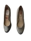 Women's High Heel Shoes.size 7 1/2 Silver Black Color — photo 3