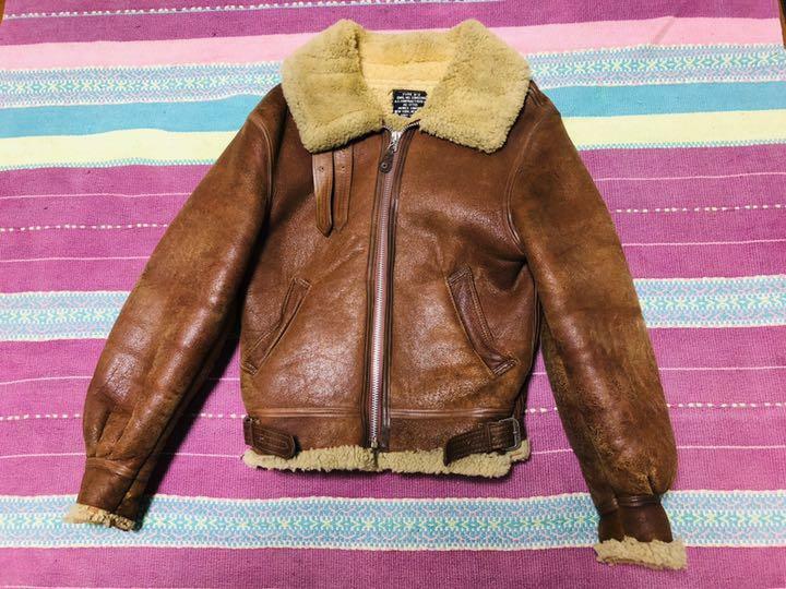 ジャケット・アウター OLD AVIREX quilting boa coat AVIREX B-3 Mouton Flight Boa Blouson Jacket Coat men Size 36