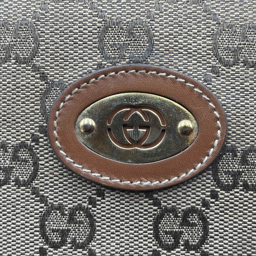 Vintage Gucci Shoulder Bag Purse GG Canvas Brown Authentic - Picture 15 of 22