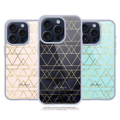 NATURE MAGICK GEOMETRIC GOLD ART DECO GELHÜLLE KOMPATIBEL MIT iPHONE & MAGSAFE