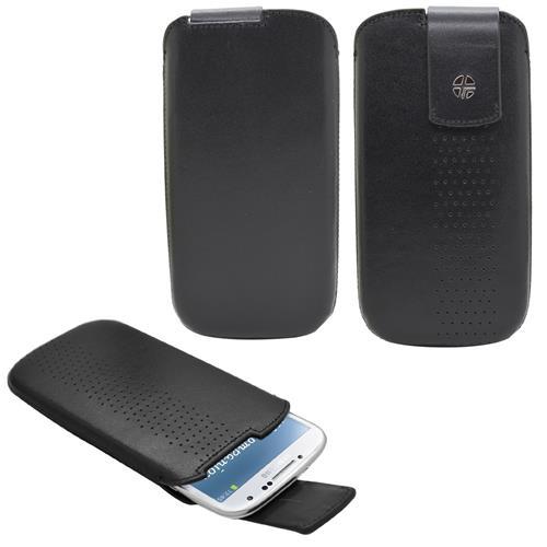 Trexta Lifter Real Leather Pouch Case Cover Samsung Galaxy S4 Black RRP £40 NEW - Picture 3 of 4