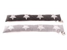 Zugluftstopper Türbodendichtung Türdichtung Zugluft Grau Anthrazit Stern 90cm