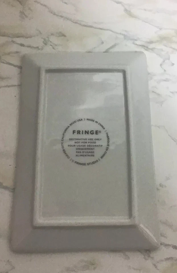 FRINGE STUDIO  Decorative/ Multi-Use Ceramic Tray, 6"×4" New - Image 3 of 3